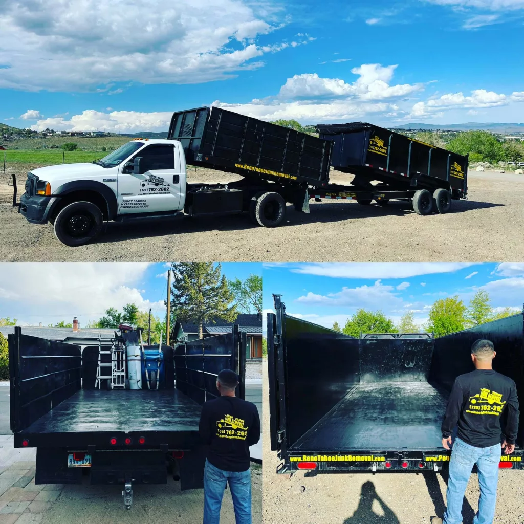 A Reno Tahoe Junk Removal truck ready, clean and ready to haul