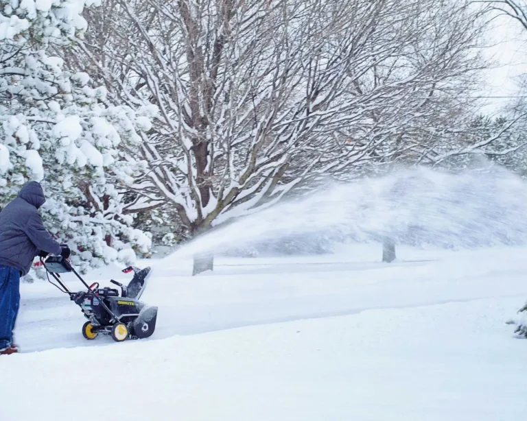 Snow blowing services