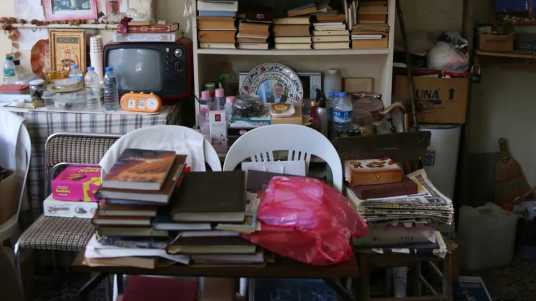 Hoarding, clutter in living space